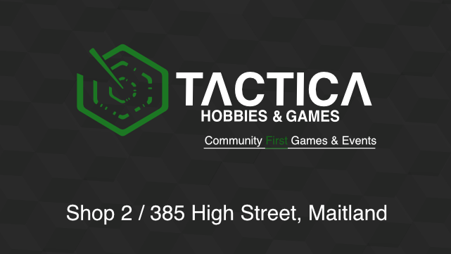 Tactica Hobbies and Games Maitland logo