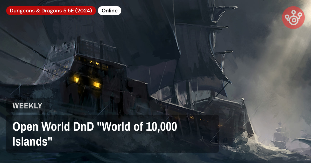 Open World DnD "World of 10,000 Islands"