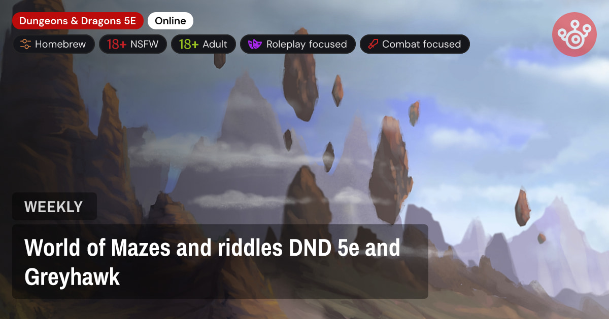World of Mazes and riddles DND 5e and Greyhawk