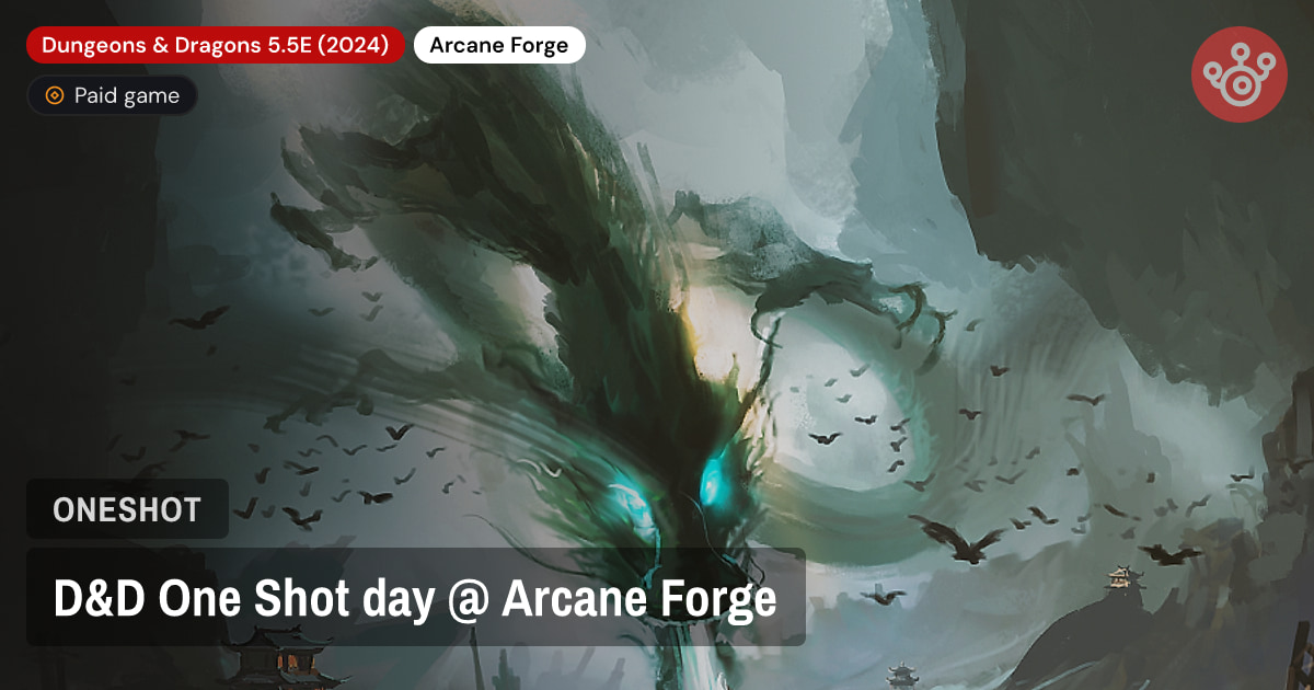D&D One Shot day @ Arcane Forge